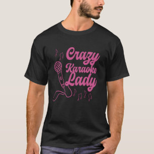 Camiseta Karaoke Singer 80 Retro Vintage Crazy Karaoke Lad