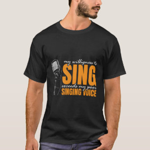 Camiseta Karaoke Singer Expert Karaoke Noites