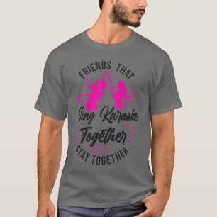Camiseta Karaoke Singer Friendshat Sing engraçado