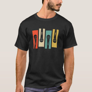Camiseta Karaoke Singer - Microfone Retro