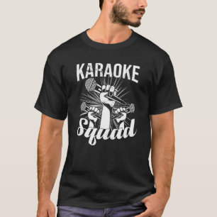 Camiseta Karaoke Singer Music Bar Karaoke Squad