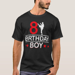 Camiseta Karate 8º Aniversário Garoto Taekwondo, 8 anos