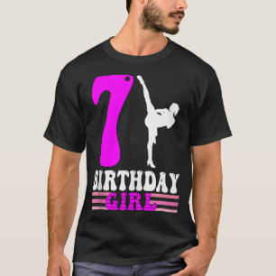Camiseta Karate Birthday Kids 7 Birthday Taekwondo