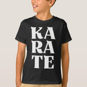 Camiseta Karate Bold Letters Japonês Arte Marcial Karateka