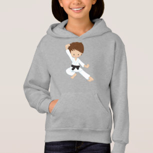 Camiseta Karate Boy, Cute Boy, Black Belt, Brown Hair