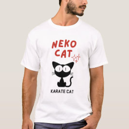 CAMISETA KARATE CAT BLACK CAT NEKO