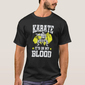Camiseta Karate Clássico Está No Meu Sangue Esporte de Arte