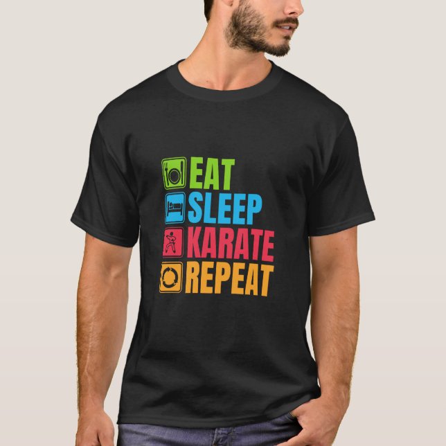 Camiseta Karate - Coma Karate No Sono Repito (Frente)