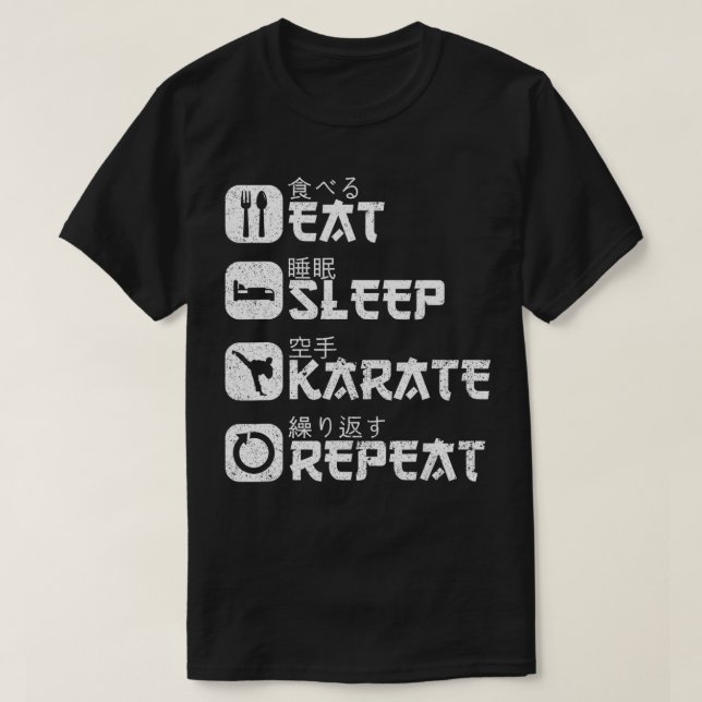 Camiseta Karate Dojo Shotokan Kata Japonês Artes Marciais K (Frente do Design)