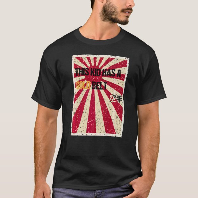 Camiseta Karate Dourado Belt Youth (Frente)
