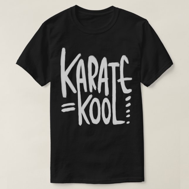 Camiseta Karate é Kool para Karateka Karate Pun (Frente do Design)