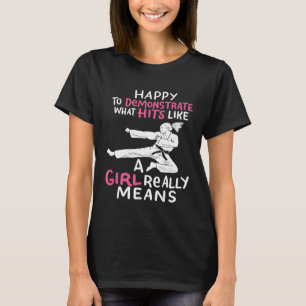 Camiseta Karate - Feliz Em Demonstrar O Engraçado Treiname