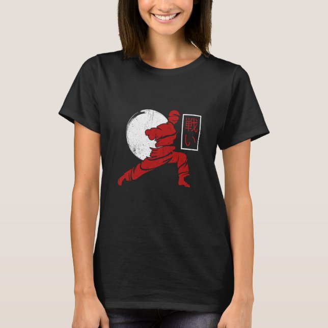 Camiseta Karate Fighter Karate Pose Karate Kick (Frente)