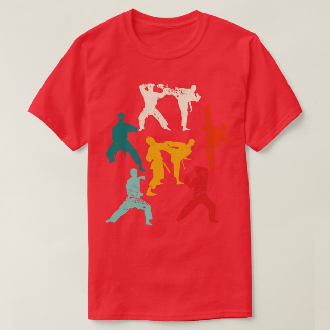 Camiseta Karate Fighter Retro Karate (Frente do Design)