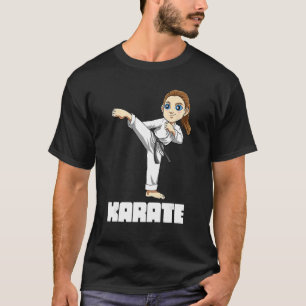 Camiseta Karate Girl Kid Cute Kyokushin Fighter