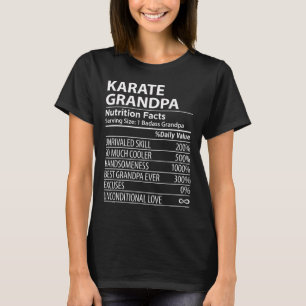 Camiseta Karate Grandpa Nutrição Fala Engraçado Karate Gran