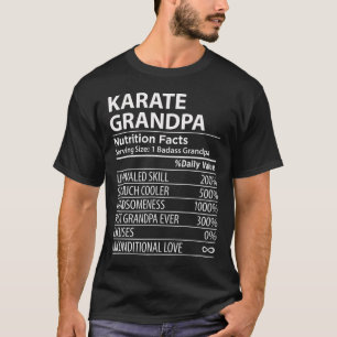 Camiseta Karate Grandpa Nutrição Fala Engraçado Karate Gran