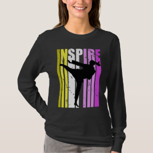 Camiseta Karate Inspire Cores Lindas Inspiração Motivação