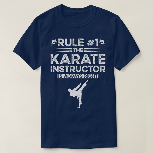 Camiseta Karate Instrutor Martial Arts Karateka (Frente do Design)
