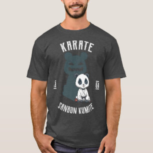 Camiseta Karate Japan Panda Karate Artes Marciais Japonesas