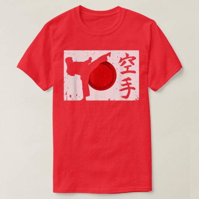 Camiseta Karate Japonês Shirt High Kick (Frente do Design)