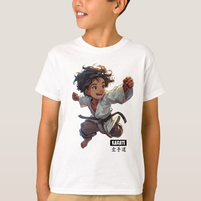 Camiseta Karate Kid com palavras (Frente)