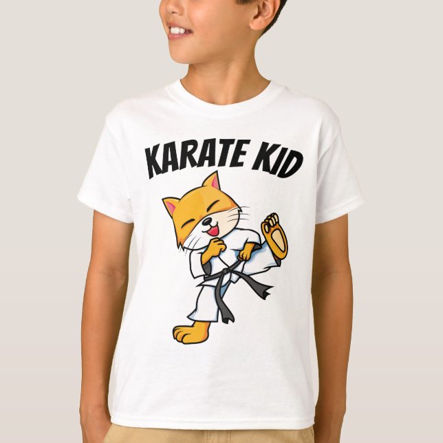 CAMISETA KARATE KID KIDS CAT T SHIRTS (Frente)