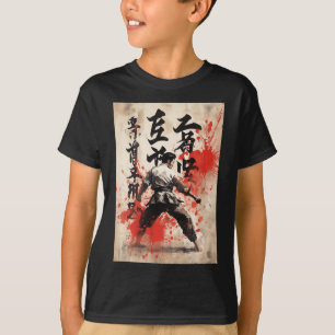 Camiseta Karate Kyokushin Caligrafia Japonesa Artes Marciai