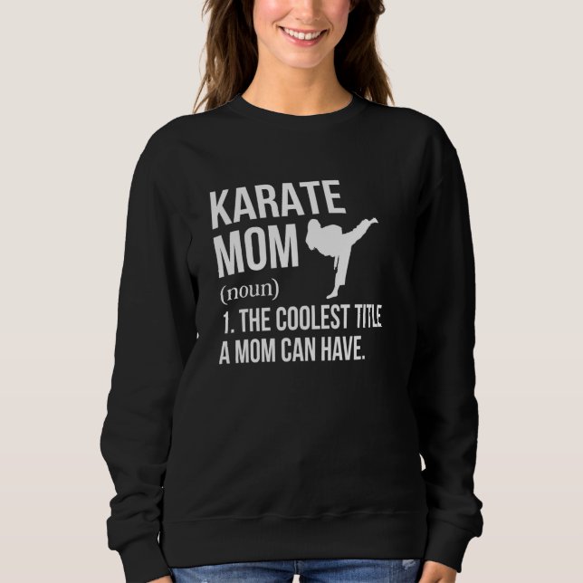 Camiseta Karate Mãe Definição Karate Mama Karate Mãe Mãe (Frente)