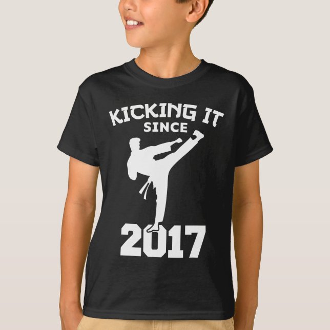 Camiseta Karate Martirizam Desde Engraçado Kid Bir (Frente)