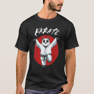 Camiseta Karate Panda Chute do Grou Meninos e Meninas Kar