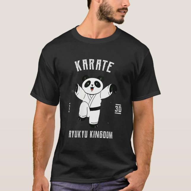 Camiseta Karate Panda com Cinto Karate Japonês Mial (Frente)