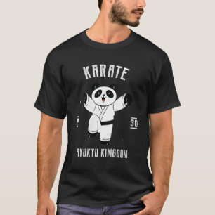 Camiseta Karate Panda com cinturão japonês