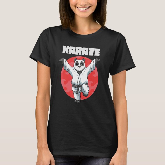 Camiseta Karate Panda Crane Kick 1 (Frente)
