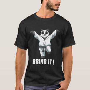 Camiseta Karate Panda Crane Kick Karate Mial Japonês
