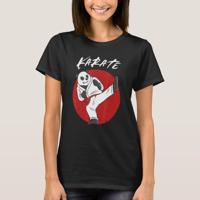 Camiseta Karate Panda Meninos e Meninas Karate Panda (Frente)