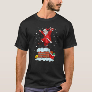 Camiseta Karate Santa Claus Natal Kung Fu Taekwondo MMA
