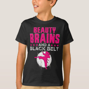 Camiseta Karate Shirt Beauains E Black Belt Engraçados