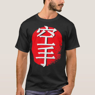 Camiseta Karate sign kick martial arts japan red sun