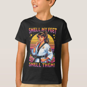 Camiseta Karate Taekwondo Cheire Meus Pés Cheire Eles Menin
