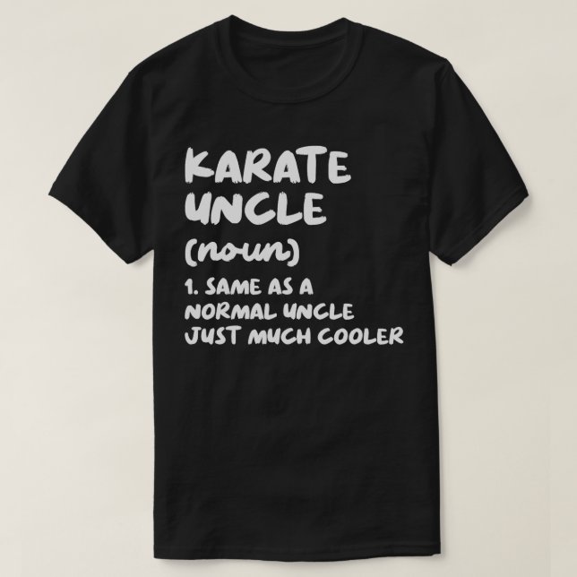 Camiseta Karate Tio Definição Engraçada Esportes Artes Marc (Frente do Design)