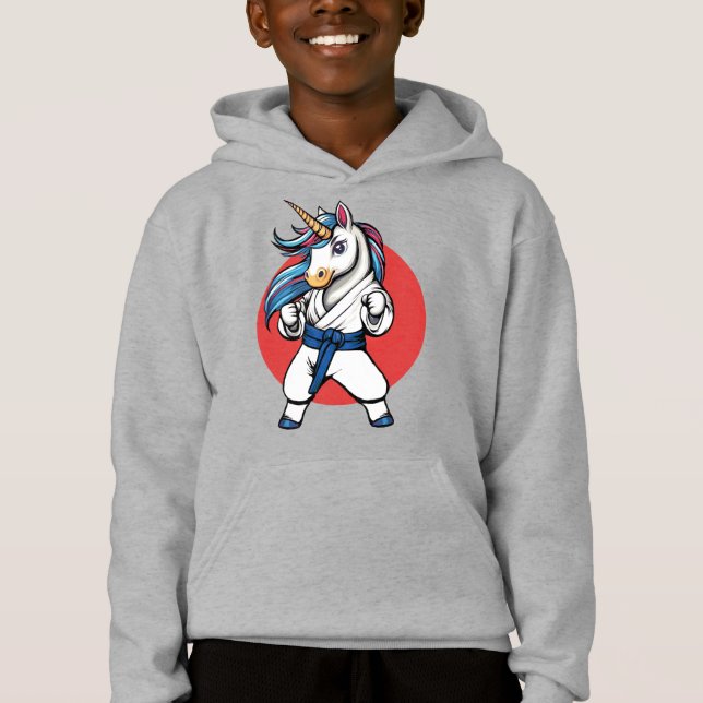 Camiseta Karate Unicorn The cutest fighter  (Frente)
