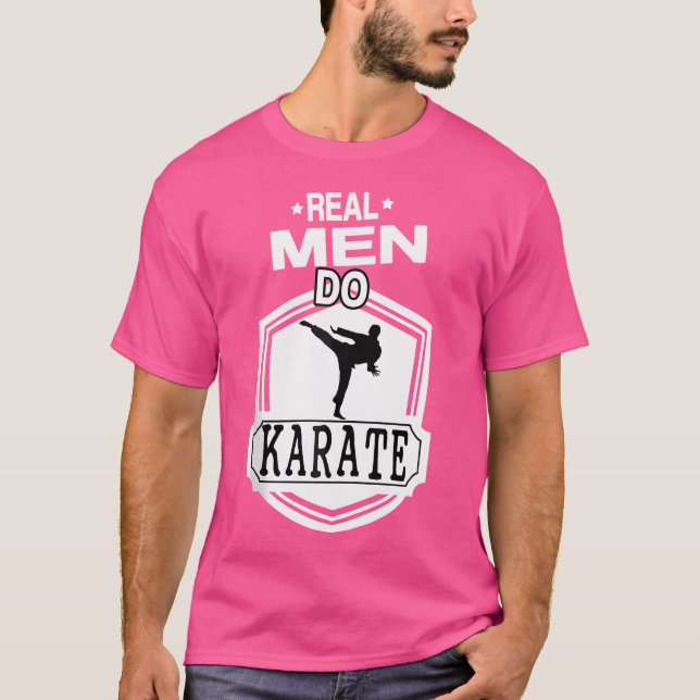 Camiseta Karate Uniform - Real Men Do Karate - Karate Schoo (Frente)