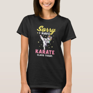 Camiseta KarateFor Karate Students Girls Unicorn