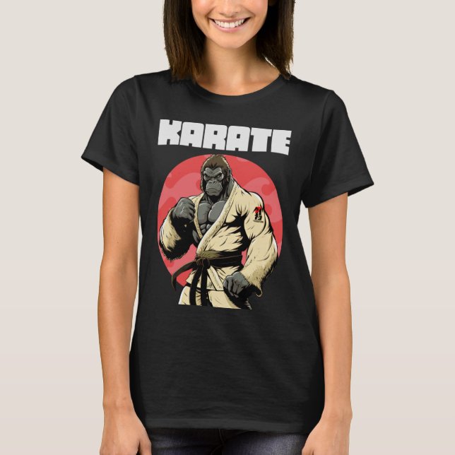 Camiseta Karateka Karate Gorilla 1 (Frente)