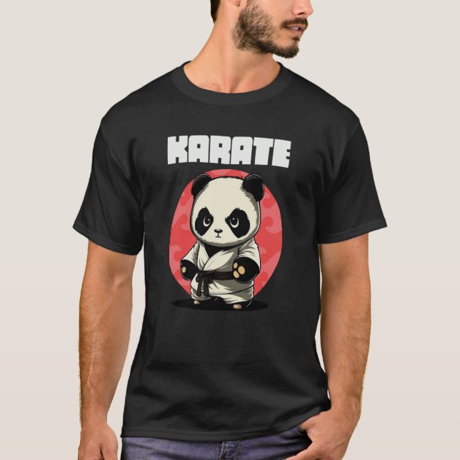 Camiseta Karateka Panda de Karatê (Frente)