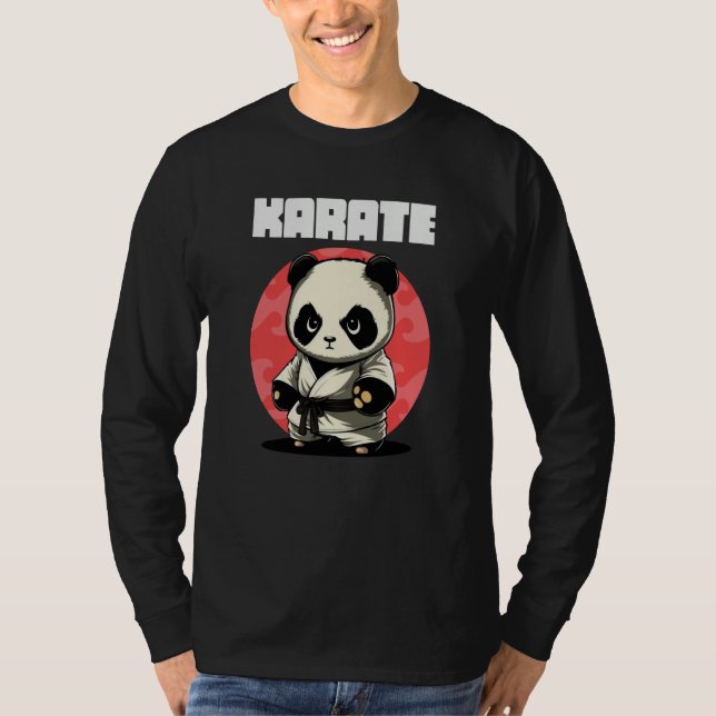 Camiseta Karateka Panda de Karatê (Frente)