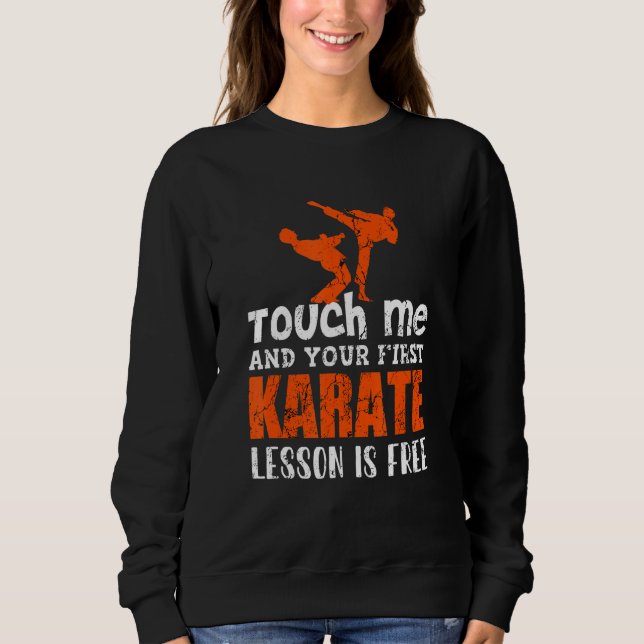 Camiseta Karato Uniforme Karato De Papateira Para Crianças  (Frente)