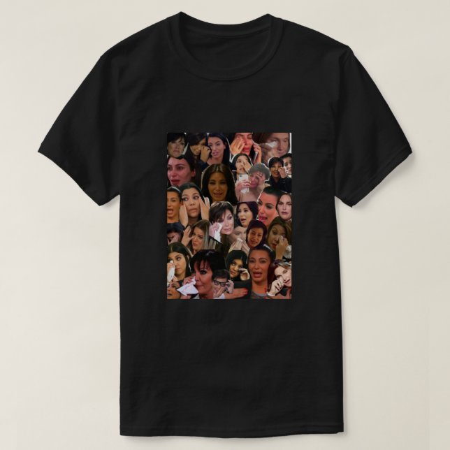 Camiseta Kardashians Crying Collage  (Frente do Design)