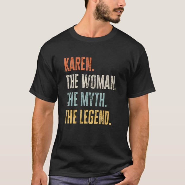 Camiseta Karen, A Melhor Mulher Mentindo Legenda, Melhor No (Frente)